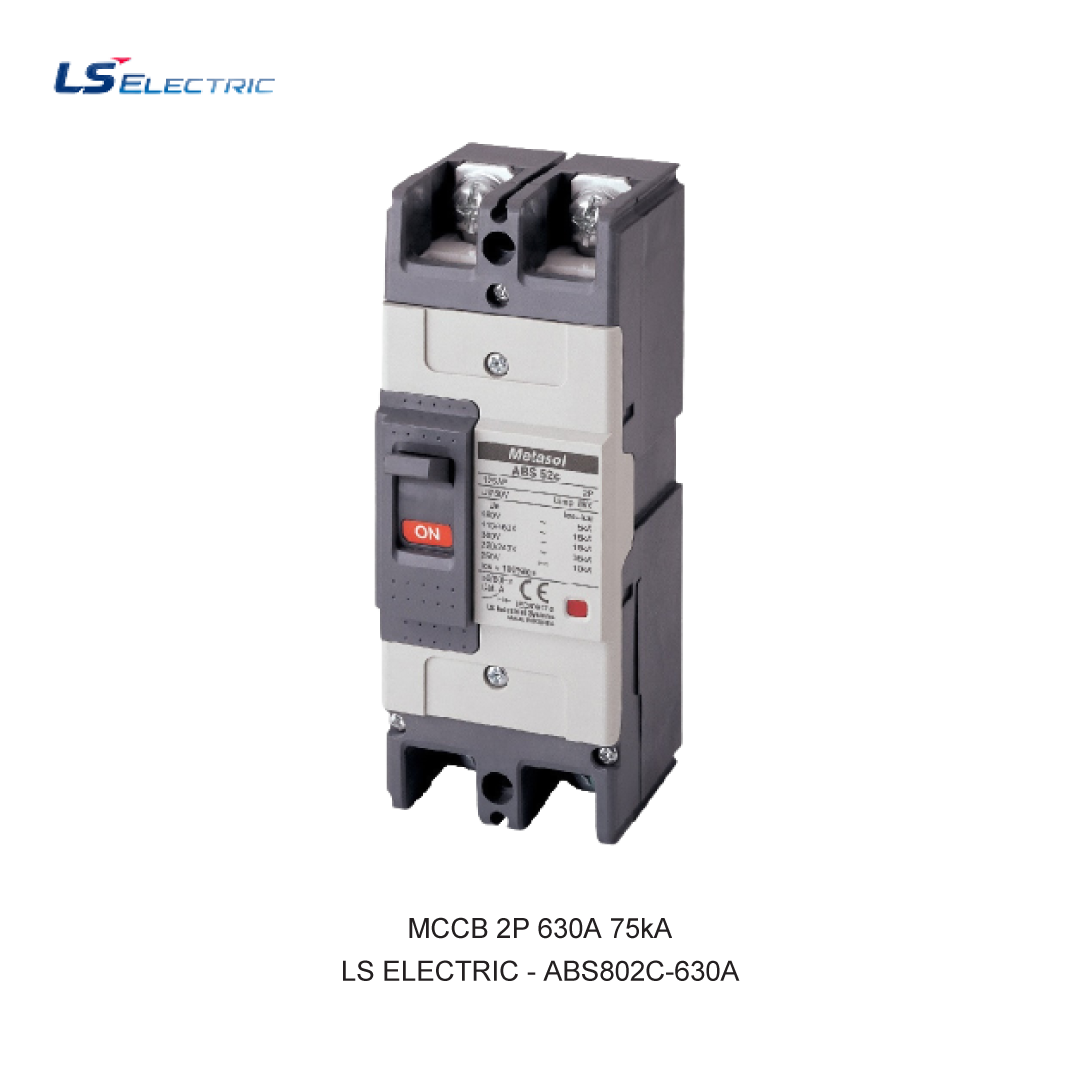 MCCB 2P 630A 75kA