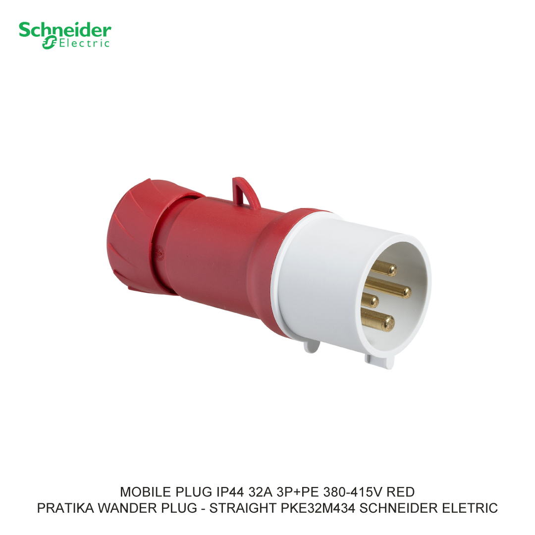 MOBILE PLUG IP44 32A 3P+PE 380-415V MERAH