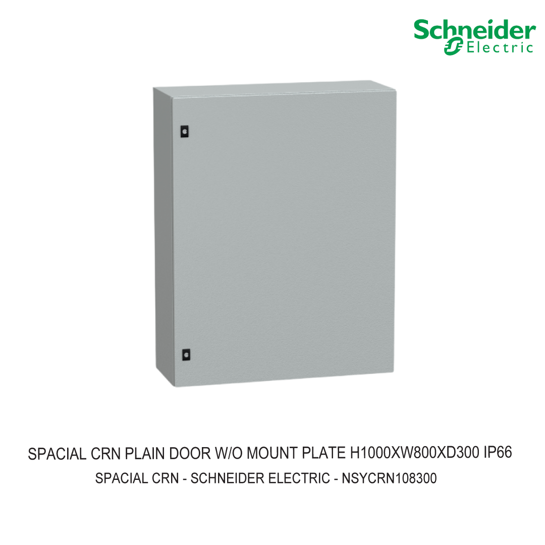 SPACIAL CRN PLAIN DOOR W/O MOUNT PLATE H1000XW800XD300 IP66 IK10 RAL7035