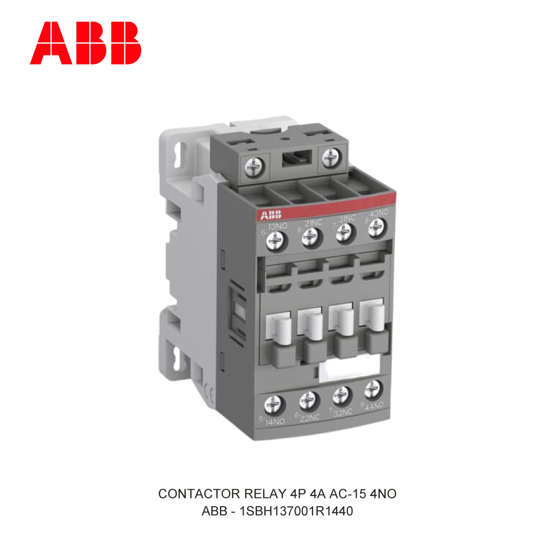 CONTACTOR RELAY 4P 4A AC-15 4NO