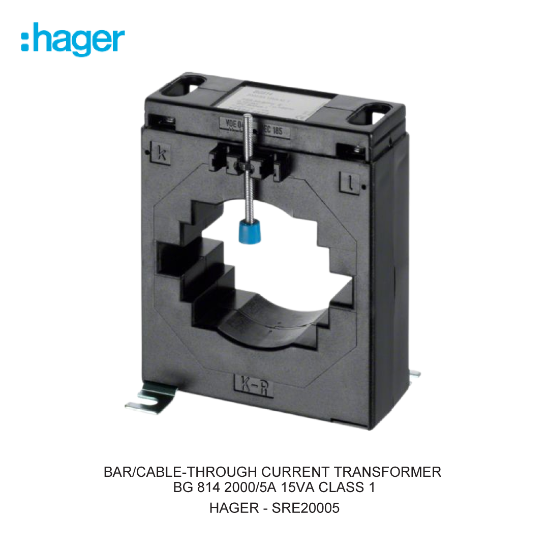 BAR/CABLE-THROUGH CURRENT TRANSFORMER BG 814 2000/5A 15VA CLASS 1