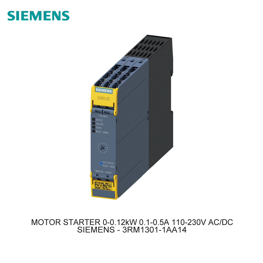 MOTOR STARTER 0-0.12kW 0.1-0.5A 110-230V AC/DC