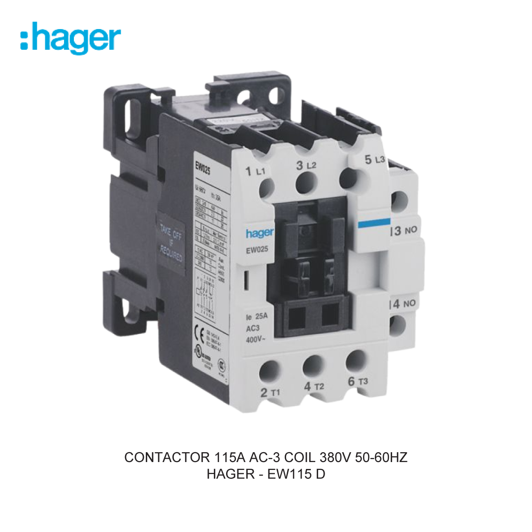 CONTACTOR 115A AC-3 COIL 380V 50-60HZ