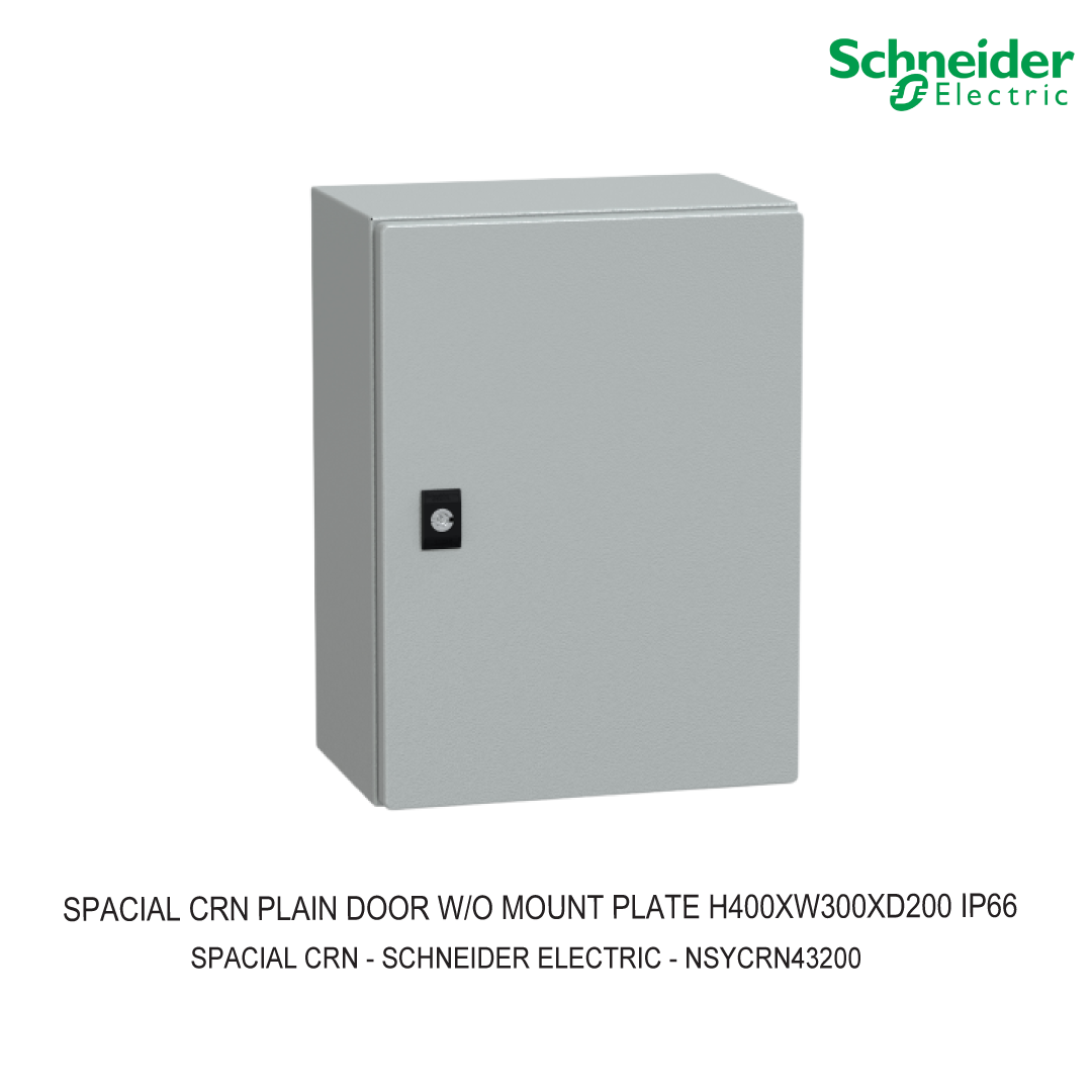 SPACIAL CRN PLAIN DOOR W/O MOUNT PLATE H400XW300XD200 IP66 IK10 RAL7035