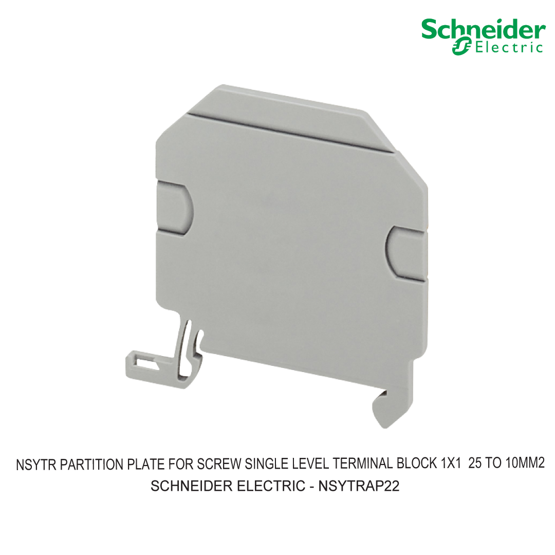 NSYTR PARTITION PLATE FOR SCREW SINGLE LEVEL TERMINAL BLOCK 1X1  25 TO 10MM2