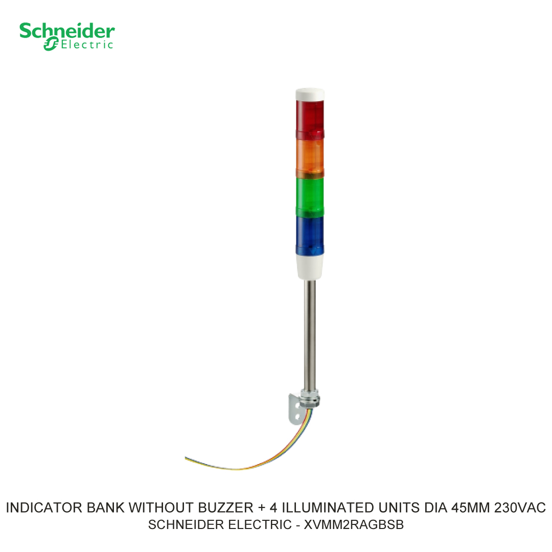INDICATOR BANK WITHOUT BUZZER + 4 ILLUMINATED UNITS DIA 45MM 230VAC