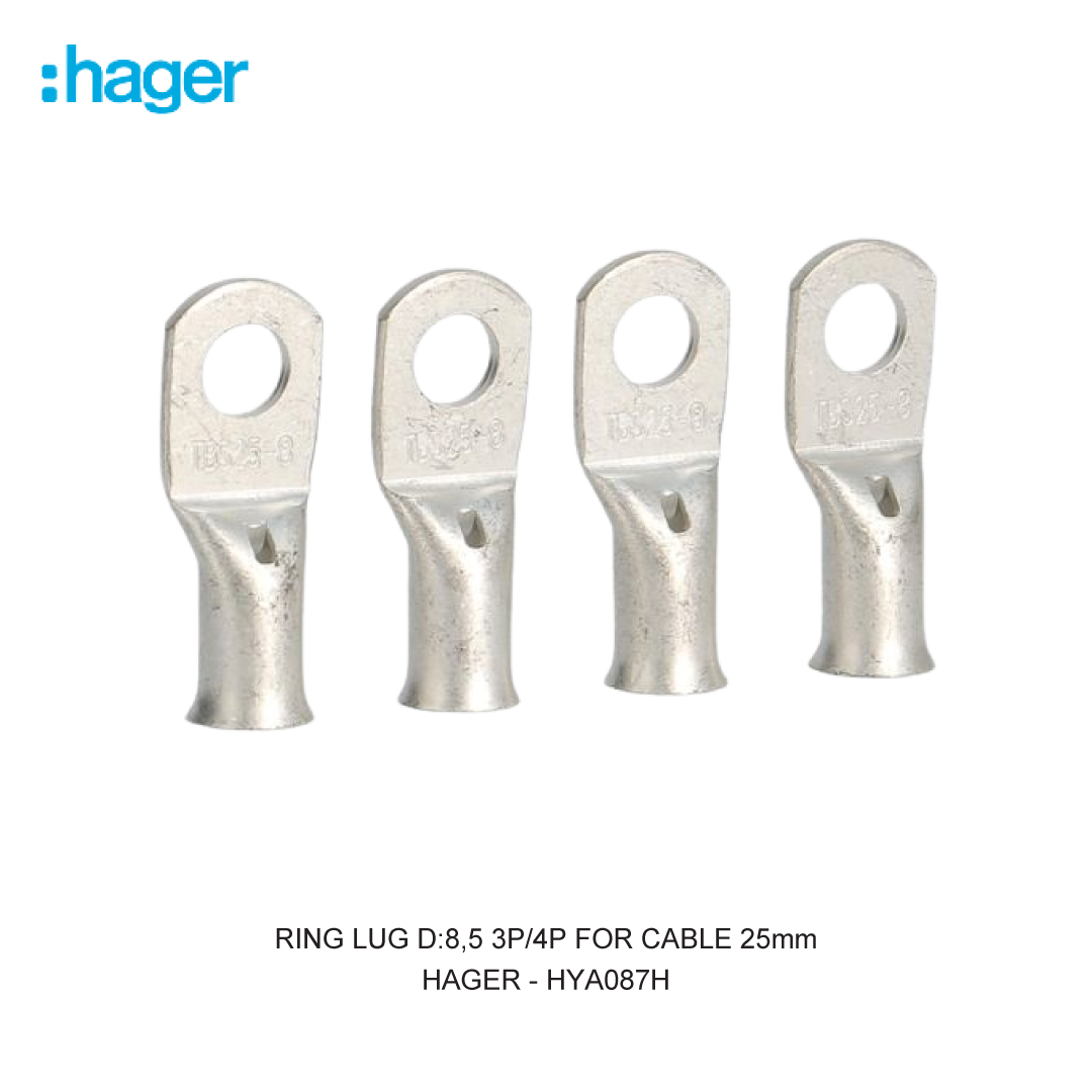 RING LUG D:8,5 3P/4P FOR CABLE 25mm