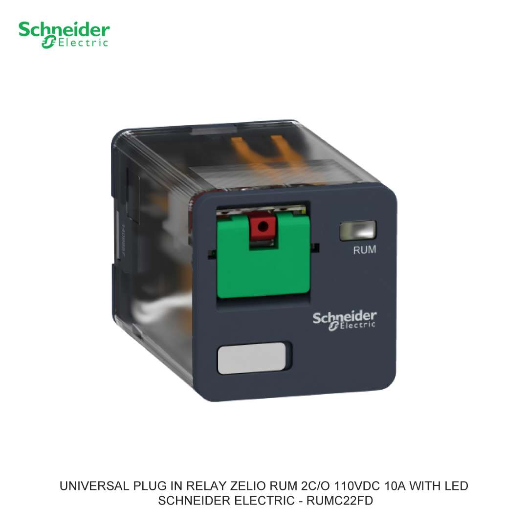 UNIVERSAL PLUG IN RELAY ZELIO RUM 2C/O 120VAC 10A SCHNEIDER ELECTRIC