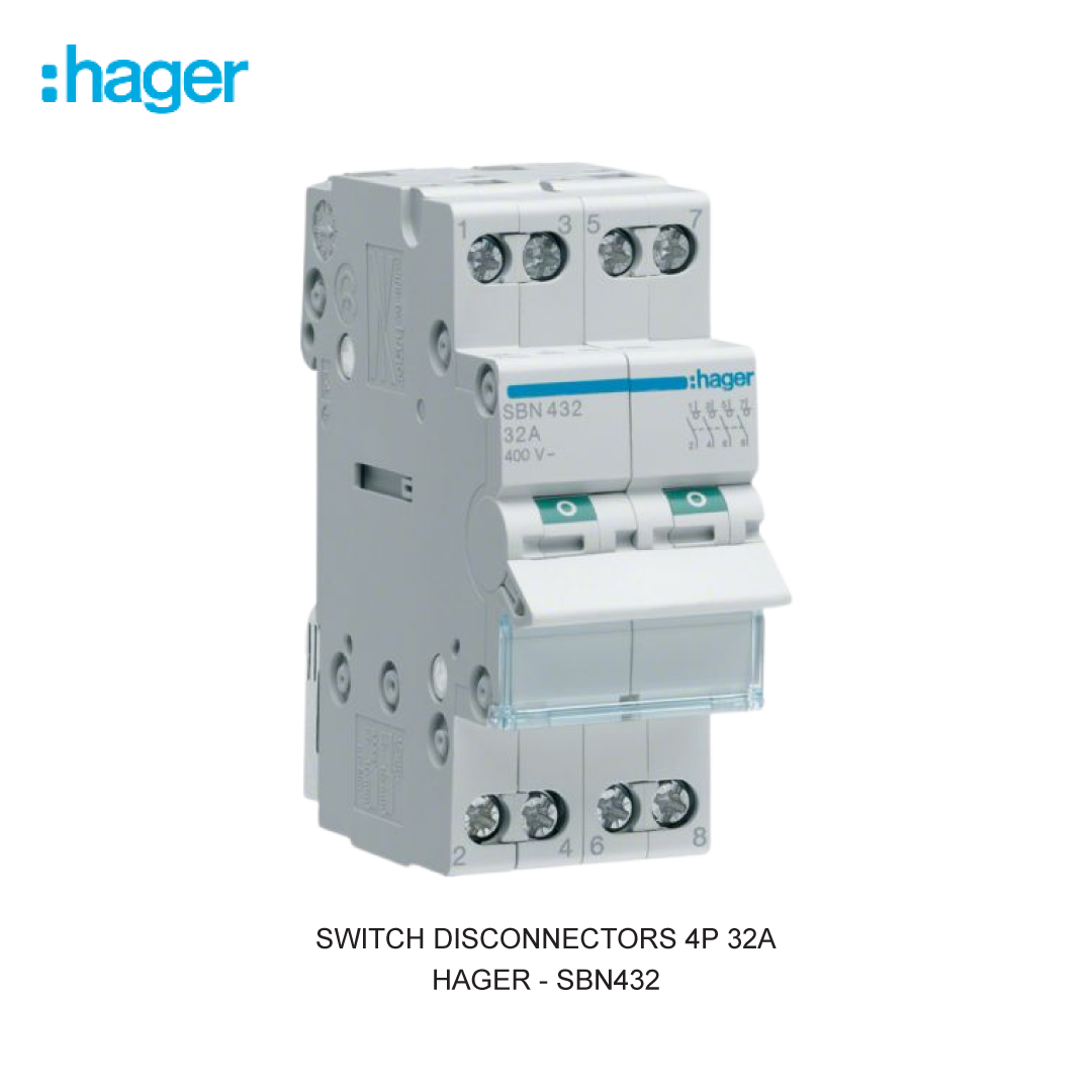 SWITCH DISCONNECTORS 4P 32A