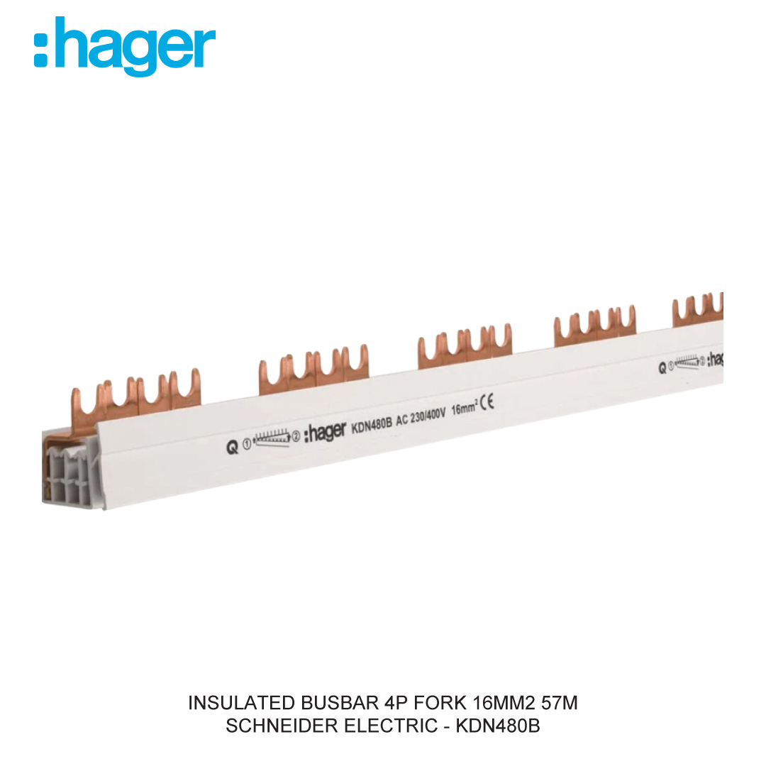 INSULATED BUSBAR 4P FORK 16MM2 57M