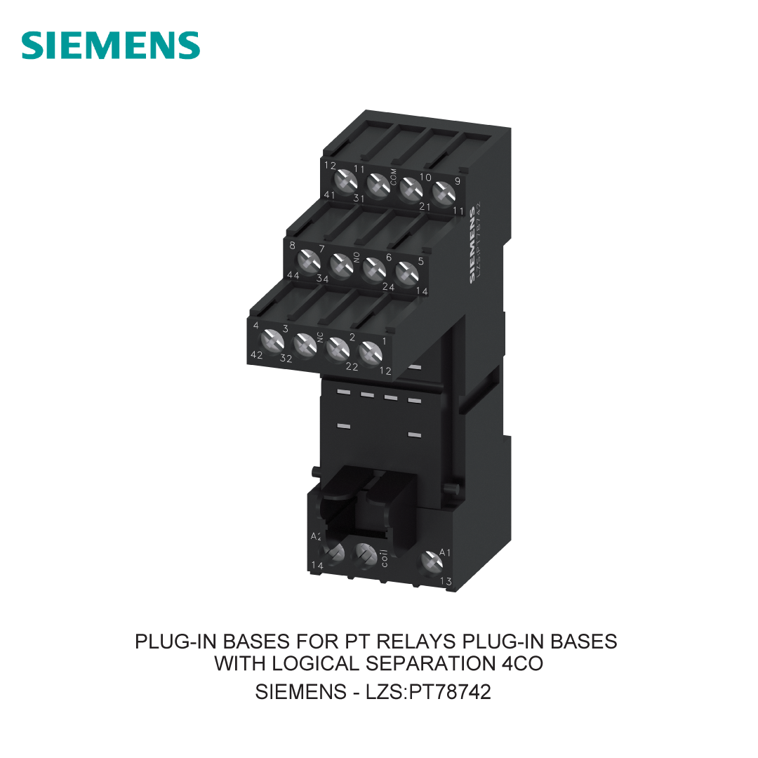 PLUG-IN BASES FOR PT RELAYS PLUG-IN BASES WITH LOGICAL SEPARATION 4CO