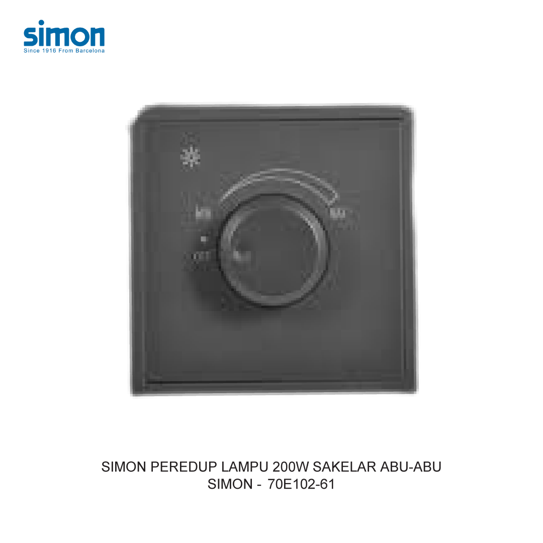 SIMON i7 200W LED DIMMER SWITCH MODULE GREY