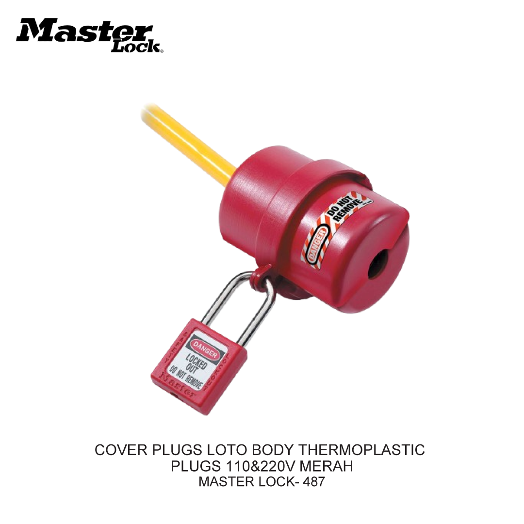 COVER PLUGS LOTO BODY THERMOPLASTIC PLUGS 110&220V RED