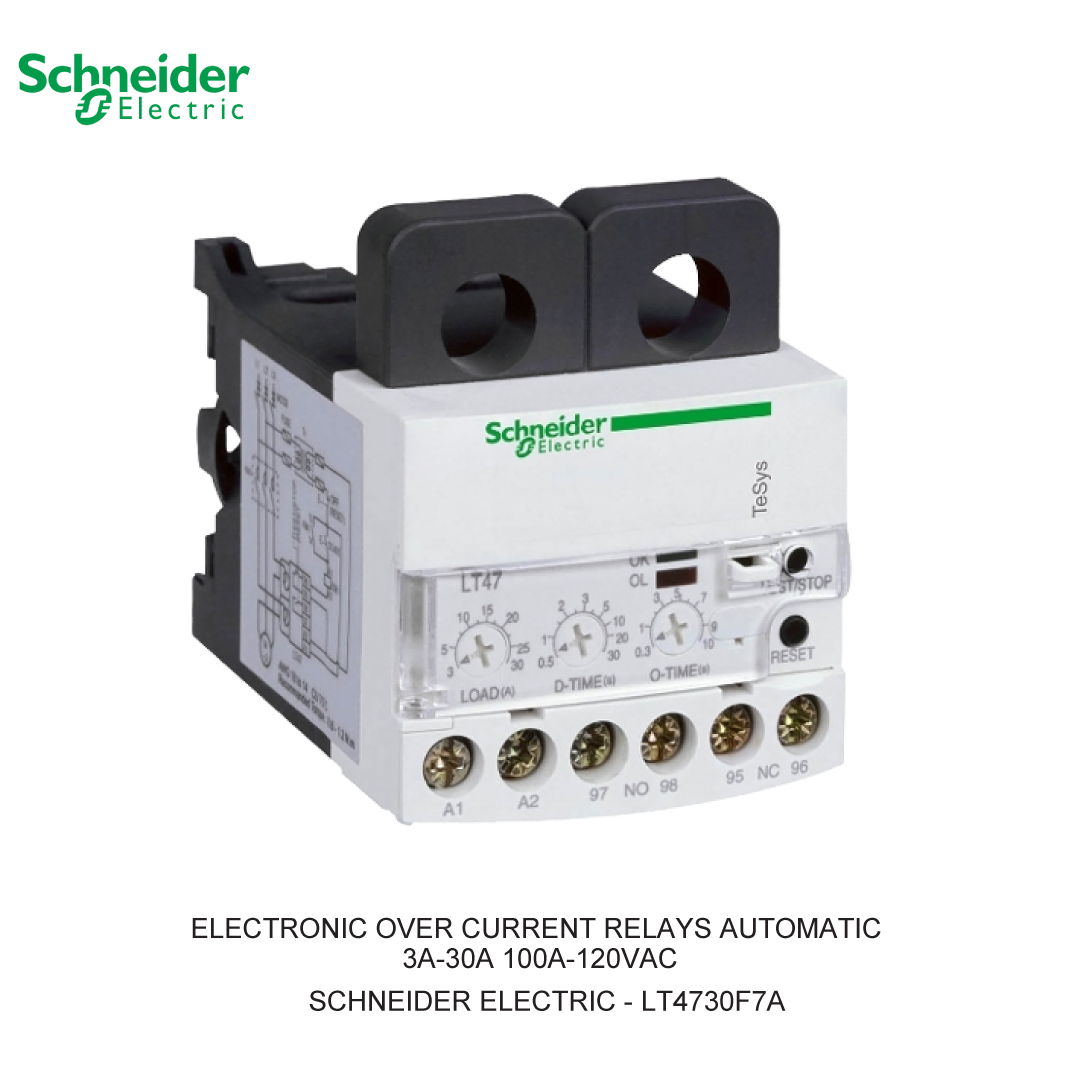 ELECTRONIC OVER CURRENT RELAYS AUTOMATIC 3A-30A 100A-120VAC