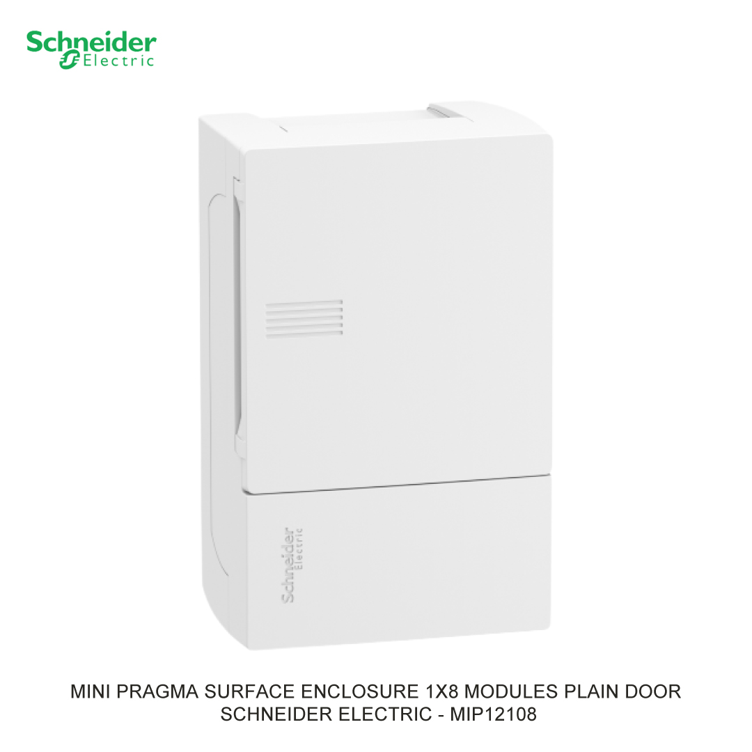 MINI PRAGMA SURFACE ENCLOSURE 1X8 MODULES PLAIN DOOR