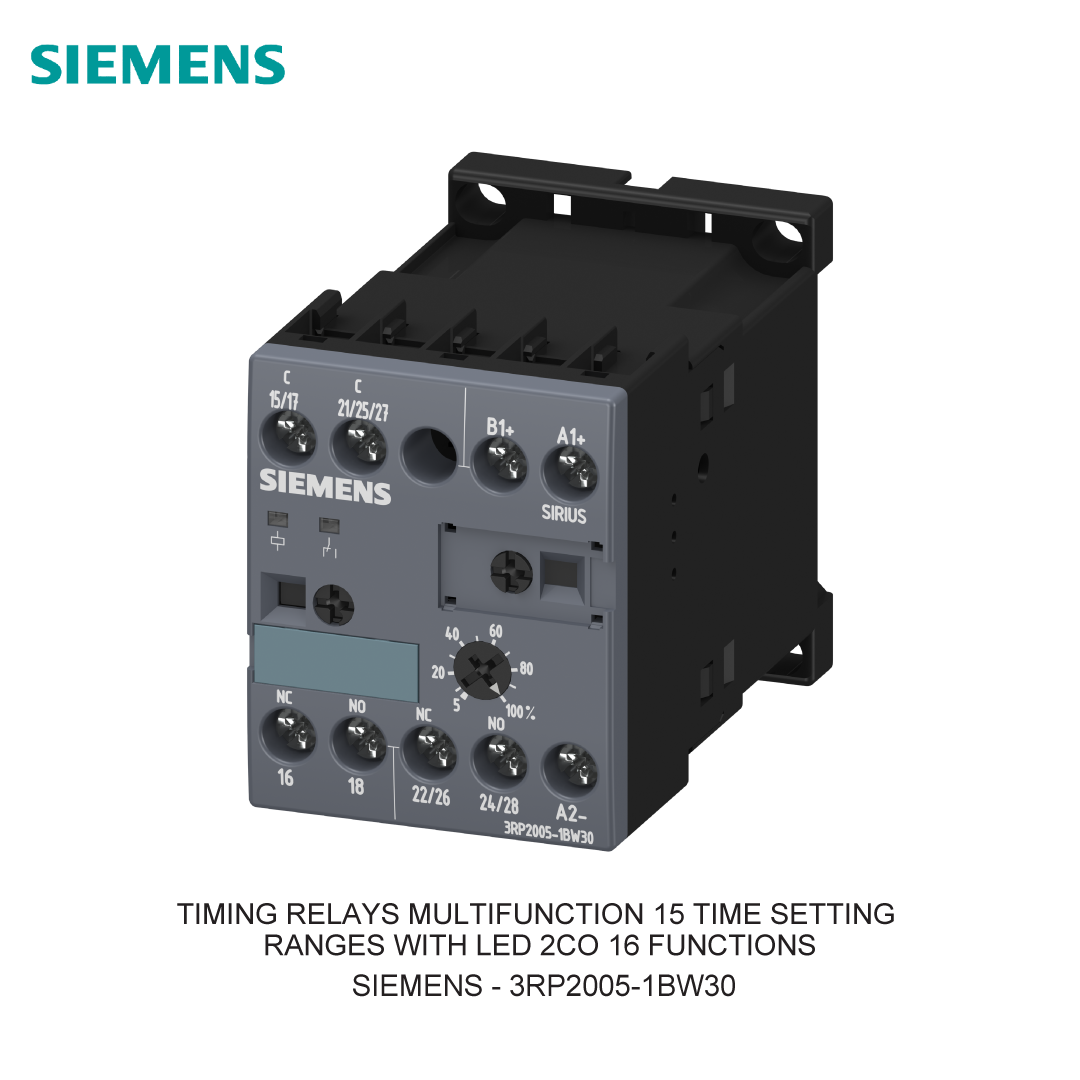 TIMING RELAYS MULTIFUNCTION 15 TIME SETTING RANGES WITH LED 2CO 16 FUNCTIONS