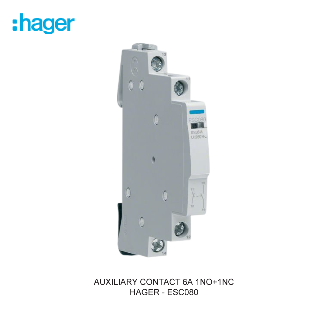 AUXILIARY CONTACT 6A 1NO+1NC