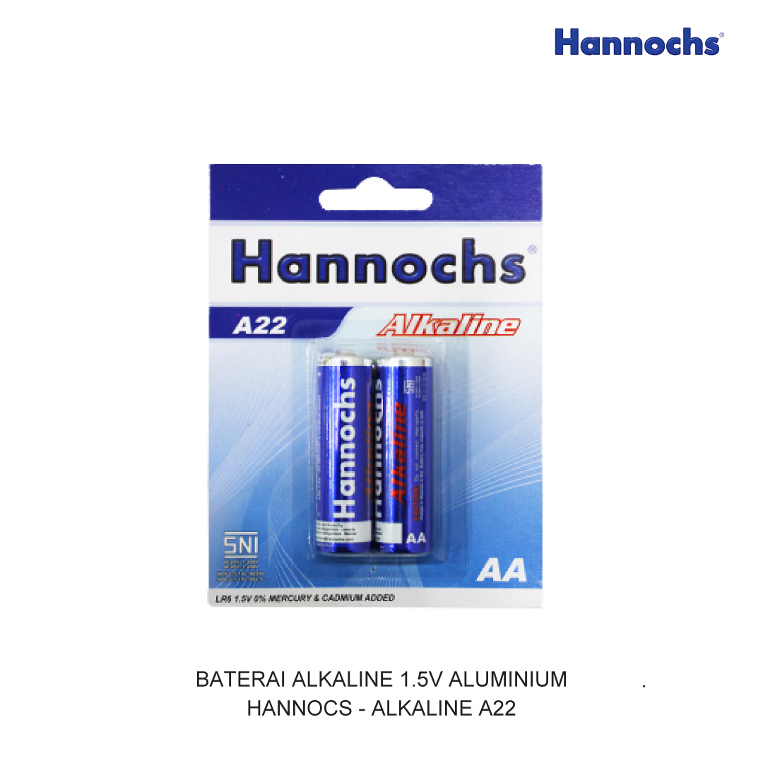 BATTERY ALKALINE 1.5V ALUMINIUM HANNOCHS