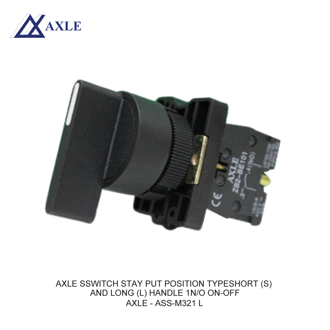 AXLE SWITCH STAY PUT POSITION TYPESHORT (S) AND LONG (L) HANDLE 1N/O ON-OFF