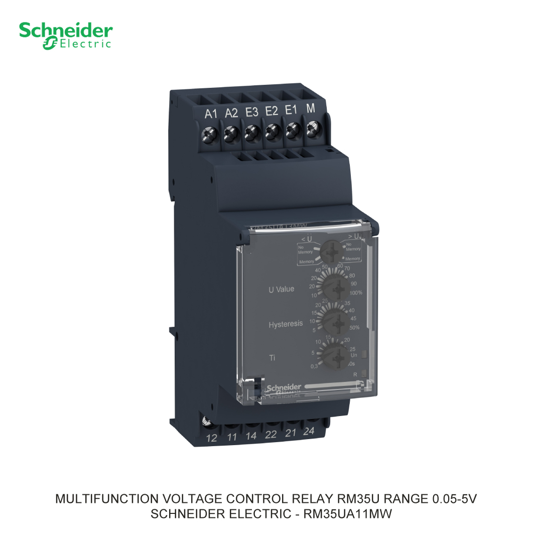 MULTIFUNCTION VOLTAGE CONTROL RELAY RM35U RANGE 0.05-5V SCHNEIDER ELECTRIC