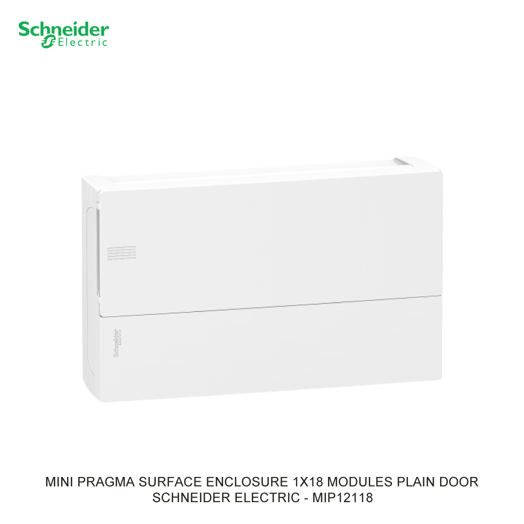 MINI PRAGMA SURFACE ENCLOSURE 1X18 MODULES PLAIN DOOR
