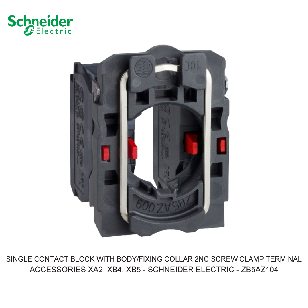 SINGLE CONTACT BLOCK WITH BODY/FIXING COLLAR 2NC SCREW CLAMP TERMINAL