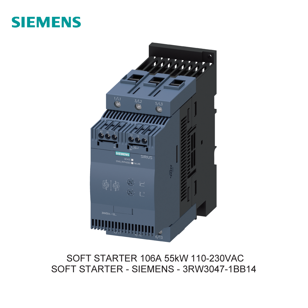 SOFT STARTER 106A 55kW 110-230VAC