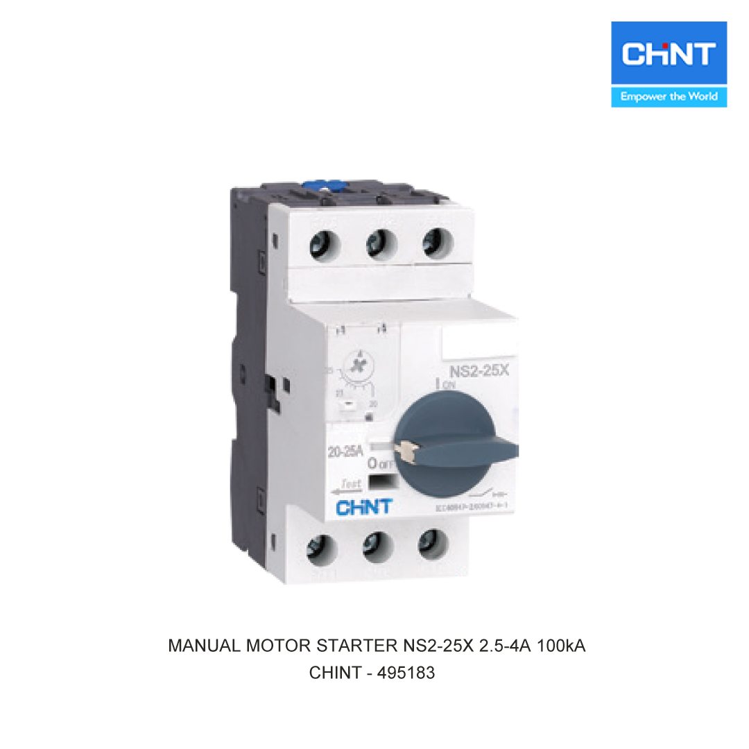 MANUAL MOTOR STARTER NS2-25X 2.5-4A 100kA