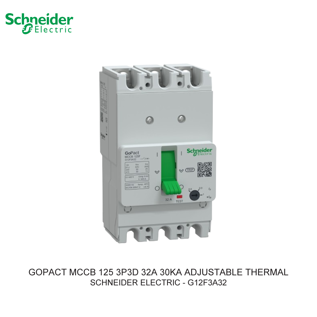 GOPACT MCCB 3P3D 32A 30KA ADJUSTABLE THERMAL