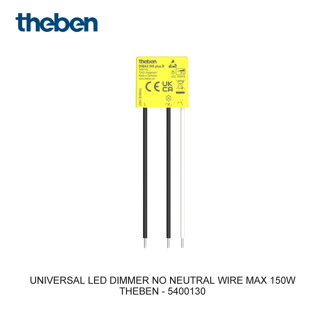 UNIVERSAL LED DIMMER NO NEUTRAL WIRE MAX 150W