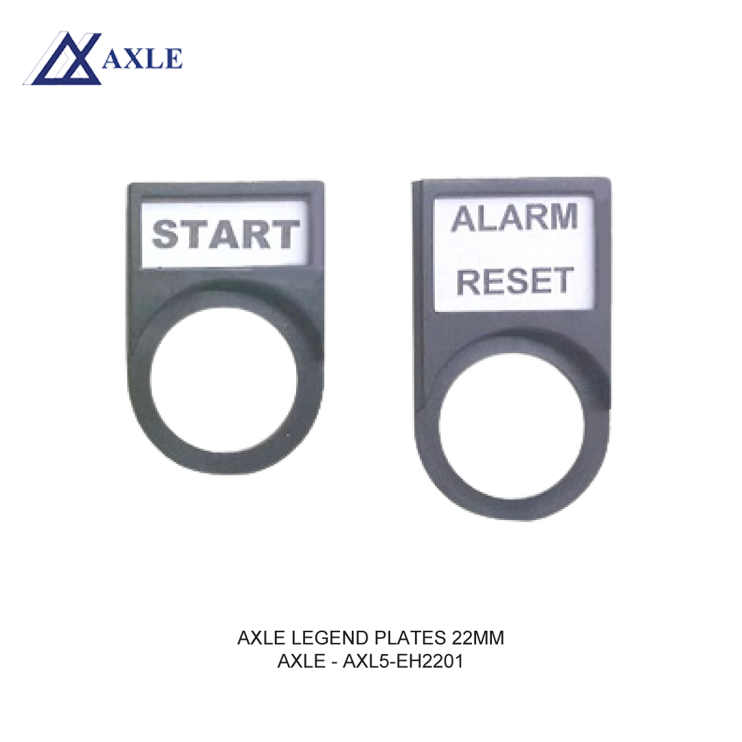AXLE LEGEND PLATES 22MM
