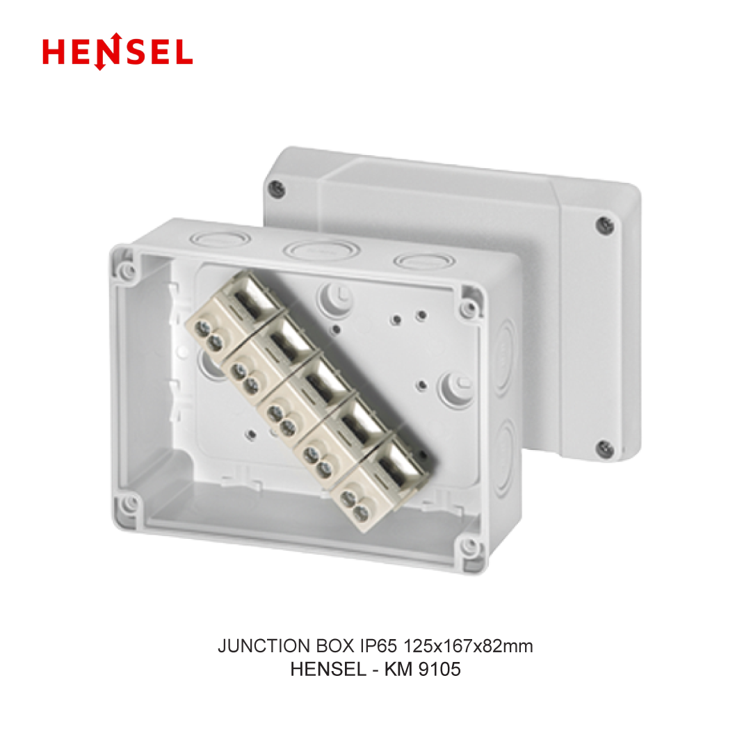 JUNCTION BOX IP55/IP66 125x167x82mm WITH TERMINAL