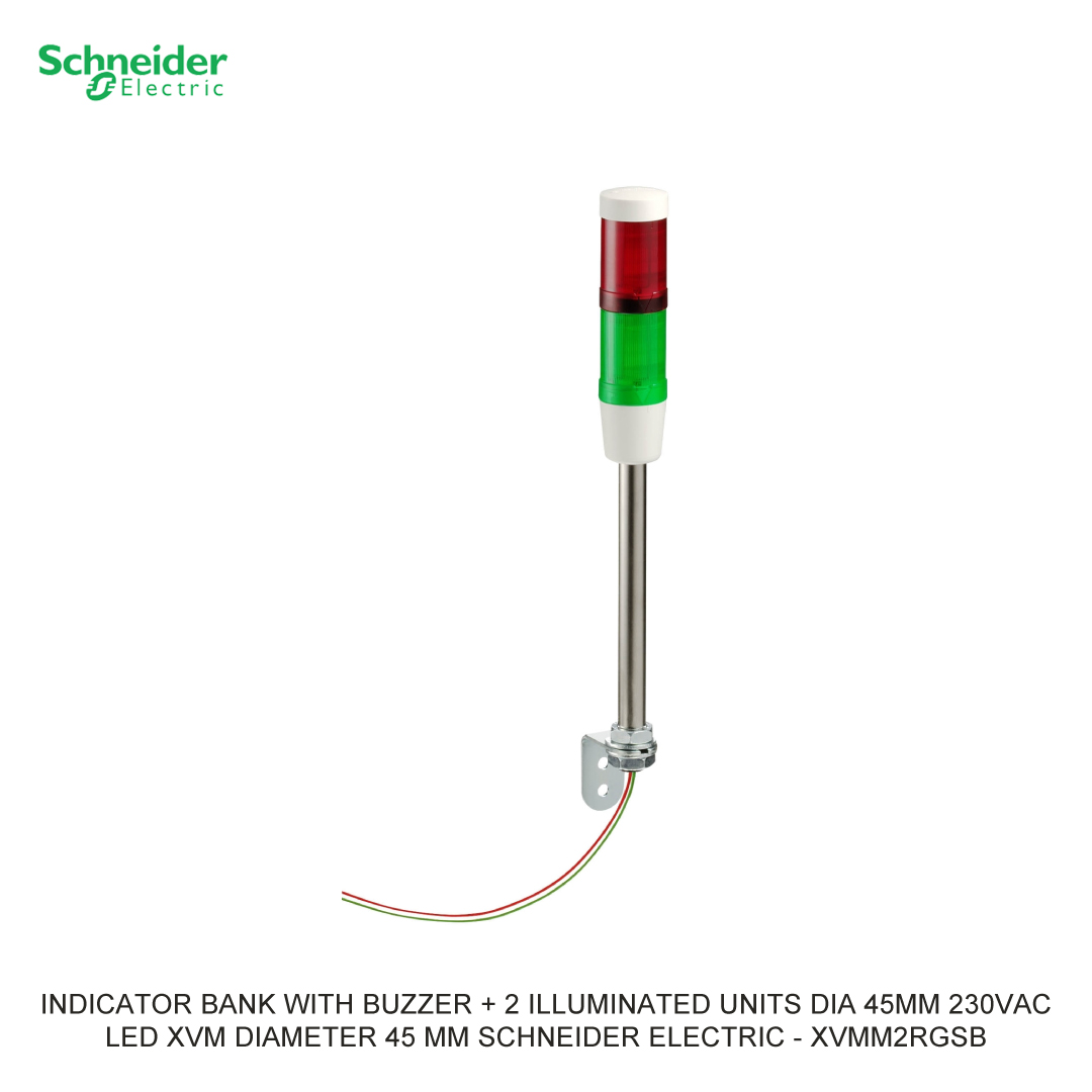 INDICATOR BANK WITH BUZZER + 2 ILLUMINATED UNITS DIA 45MM 230VAC