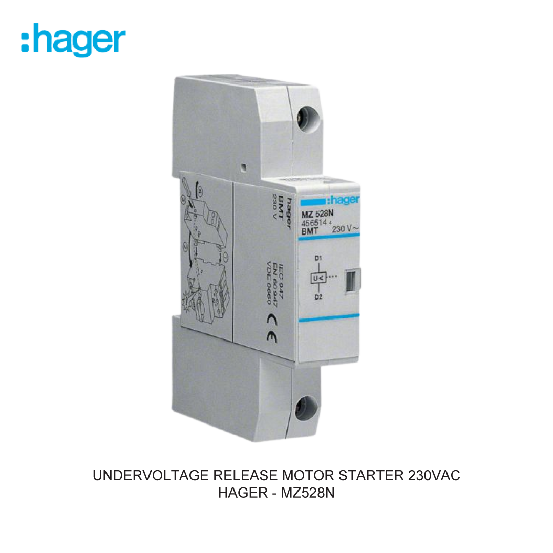 UNDERVOLTAGE RELEASE MOTOR STARTER 230VAC