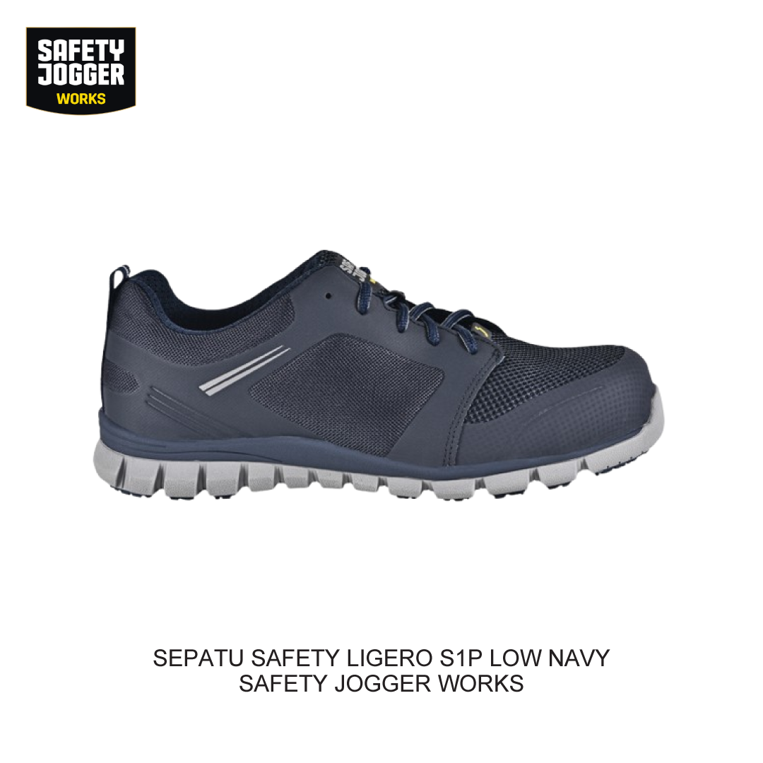 SEPATU SAFETY LIGERO S1P LOW NAVY
