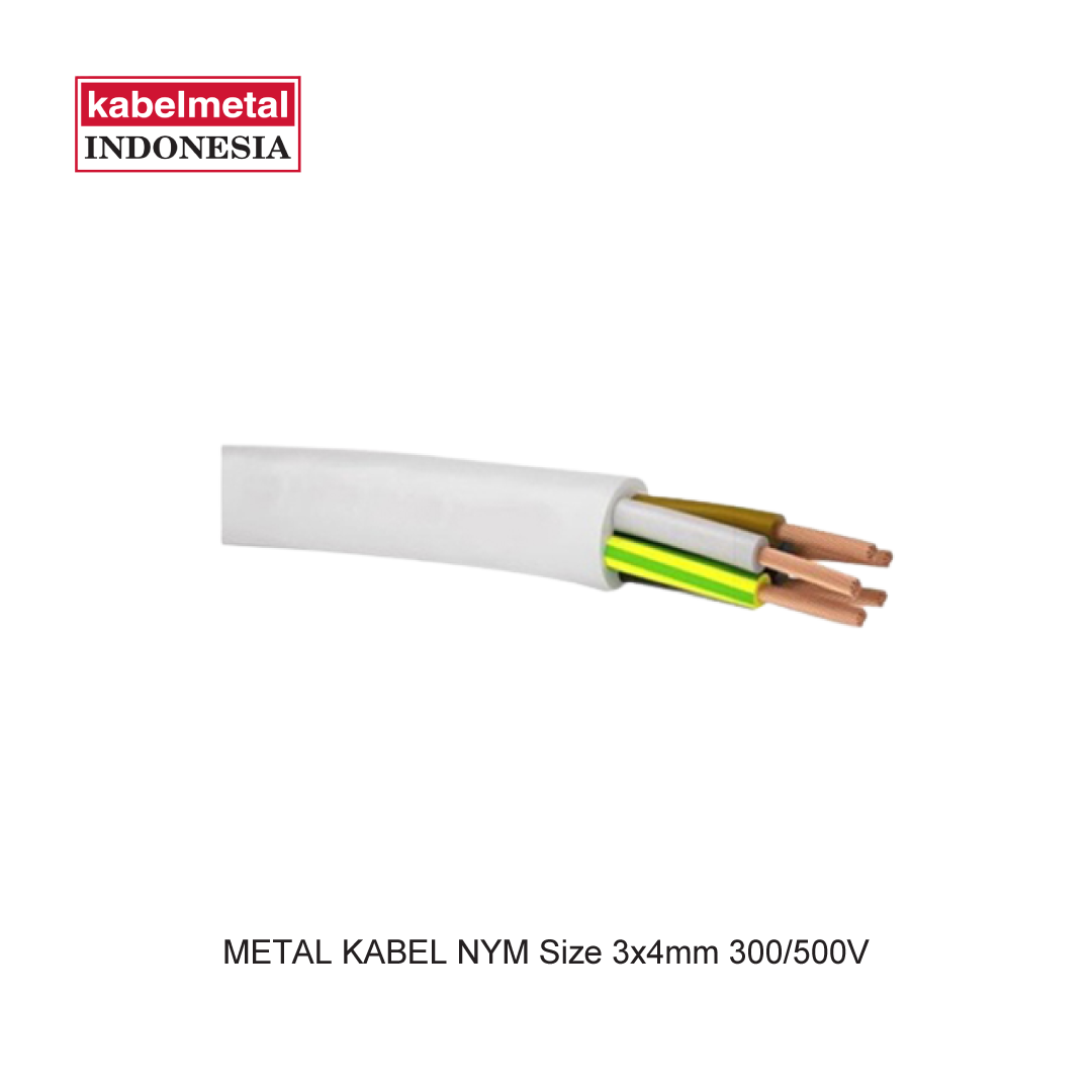 METAL CABLE NYM Size 3x4mm 300/500V