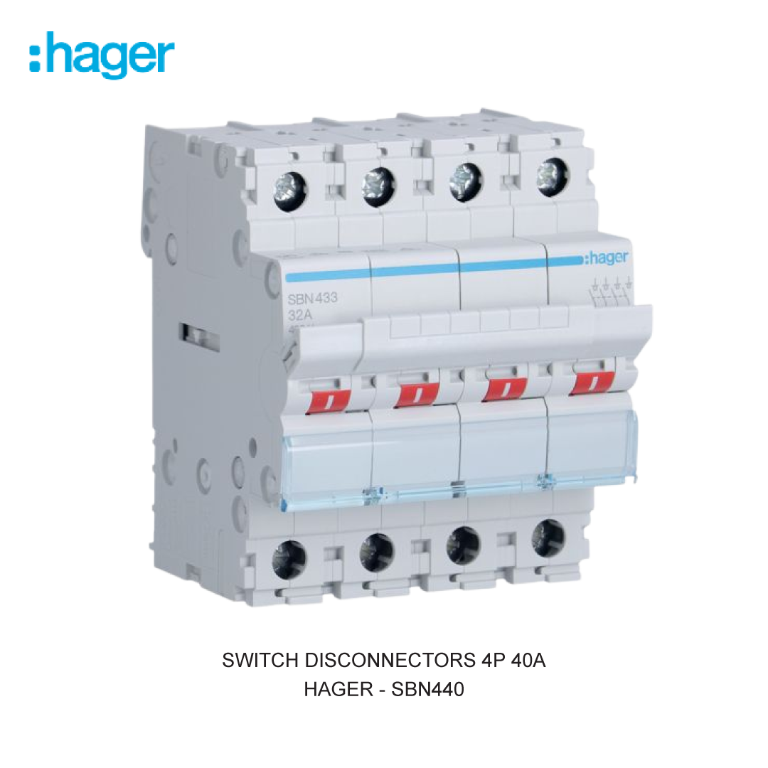 SWITCH DISCONNECTORS 4P 40A