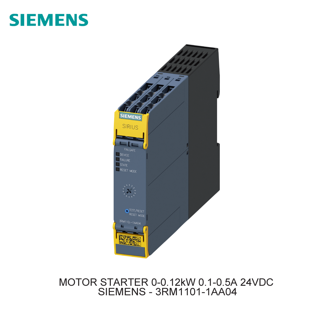 MOTOR STARTER 0-0.12kW 0.1-0.5A 24VDC