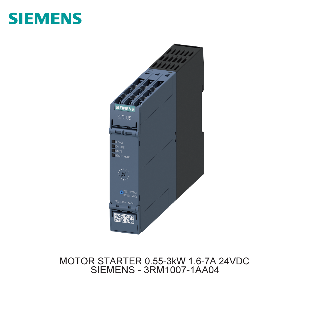MOTOR STARTER 0.55-3kW 1.6-7A 24VDC
