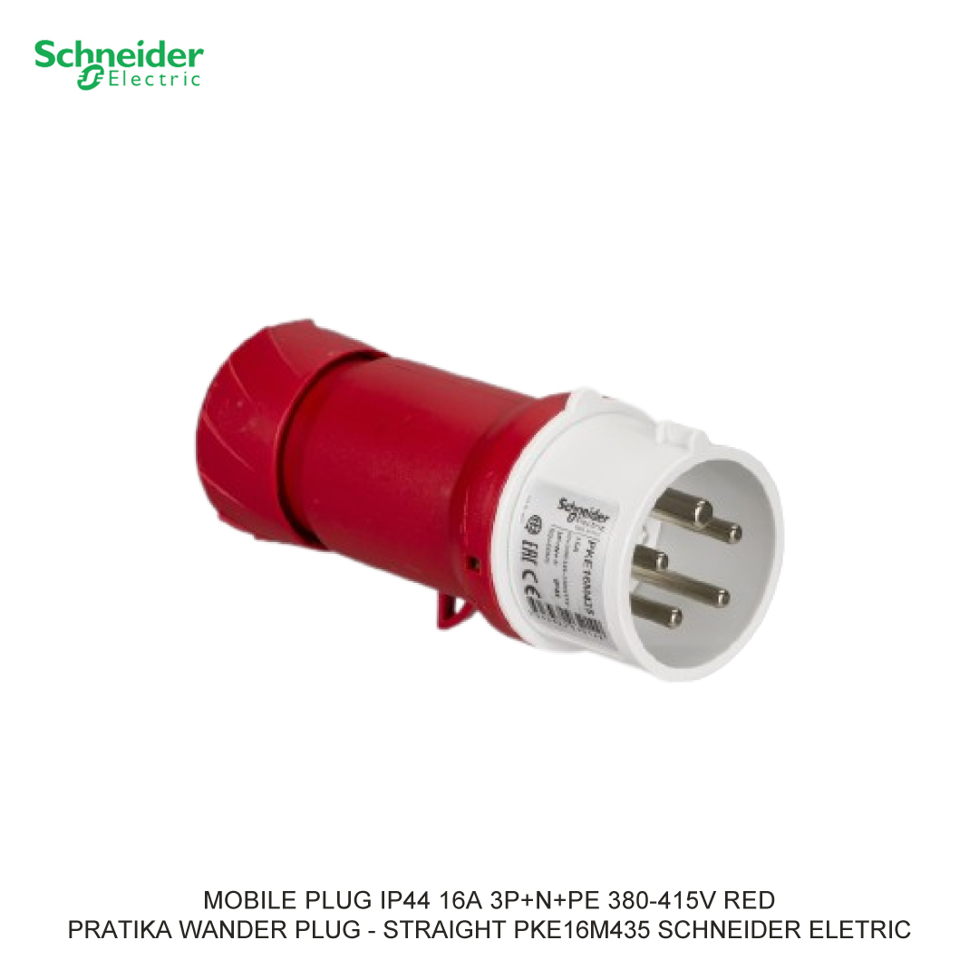 MOBILE PLUG IP44 16A 3P+N+PE 380-415V MERAH