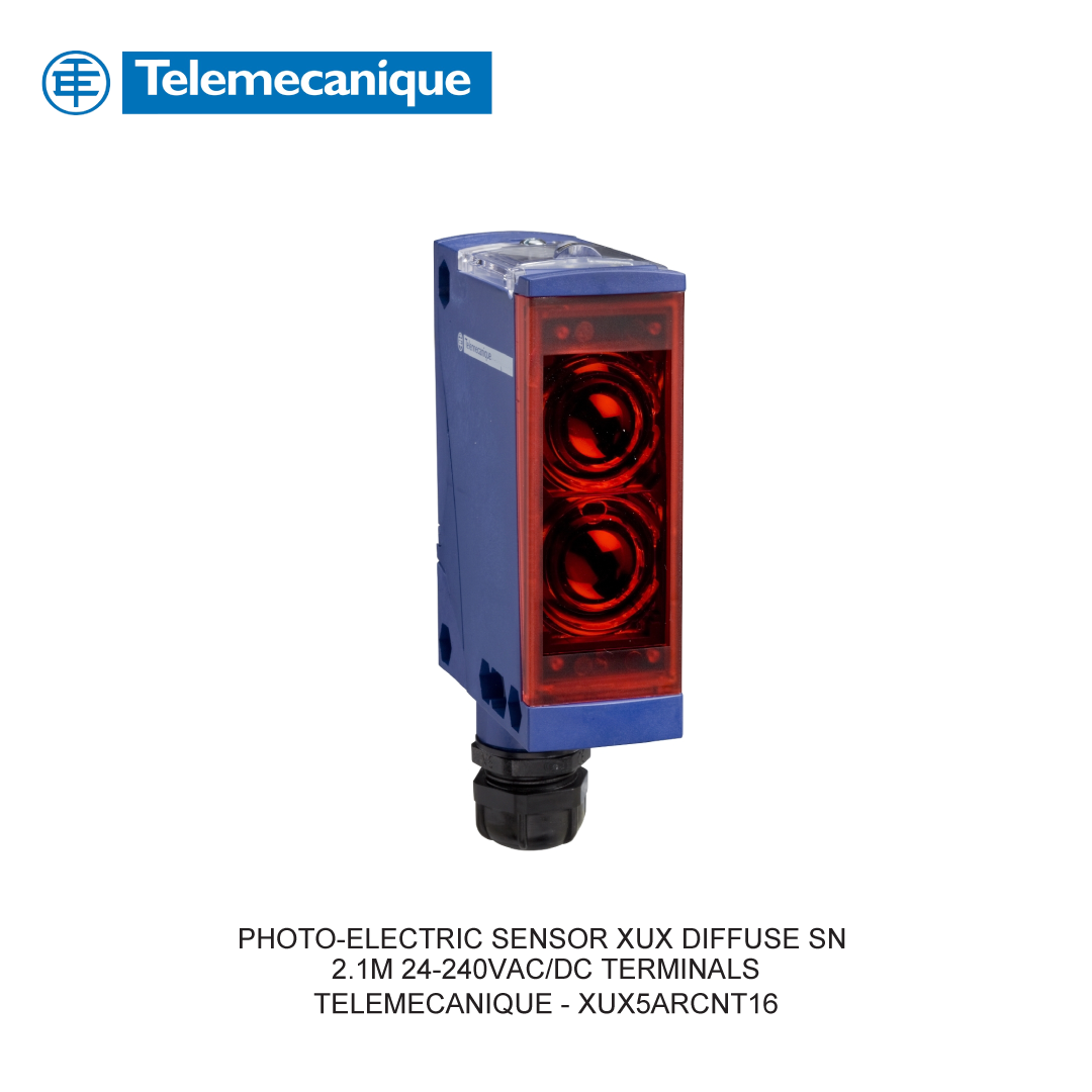 PHOTO-ELECTRIC SENSOR XUX DIFFUSE SN 2.1M 24-240VAC/DC TERMINALS