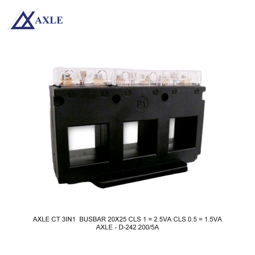 AXLE CT 3IN1  BUSBAR 20X25 CLS 1 = 2.5VA CLS 0.5 = 1.5VA