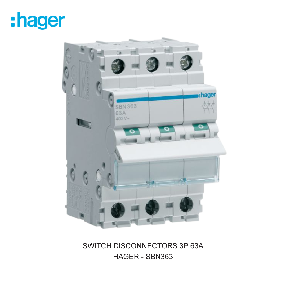 SWITCH DISCONNECTORS 3P 63A
