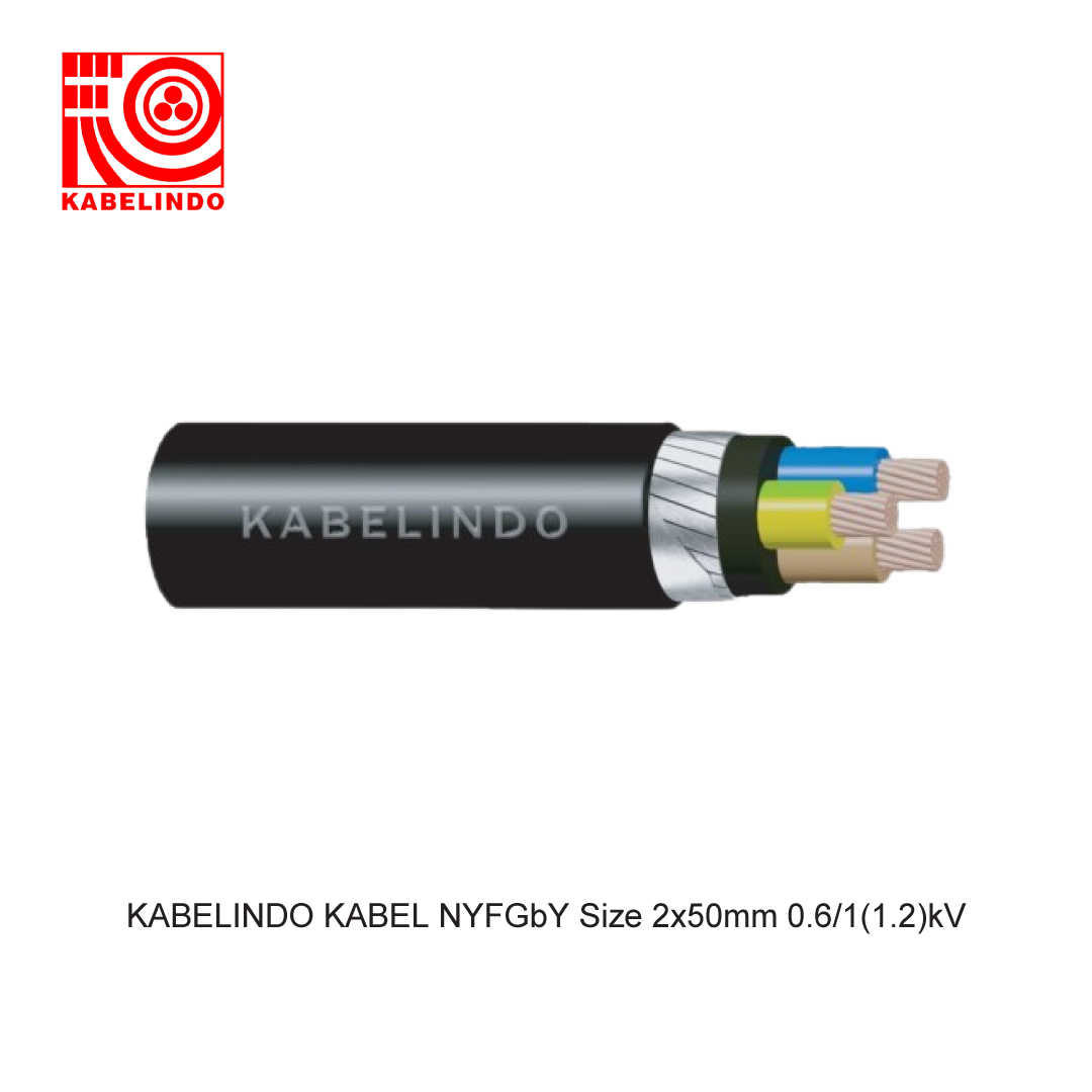 KABELINDO CABLE NYFGbY Size 2x50mm 0.6/1(1.2)kV
