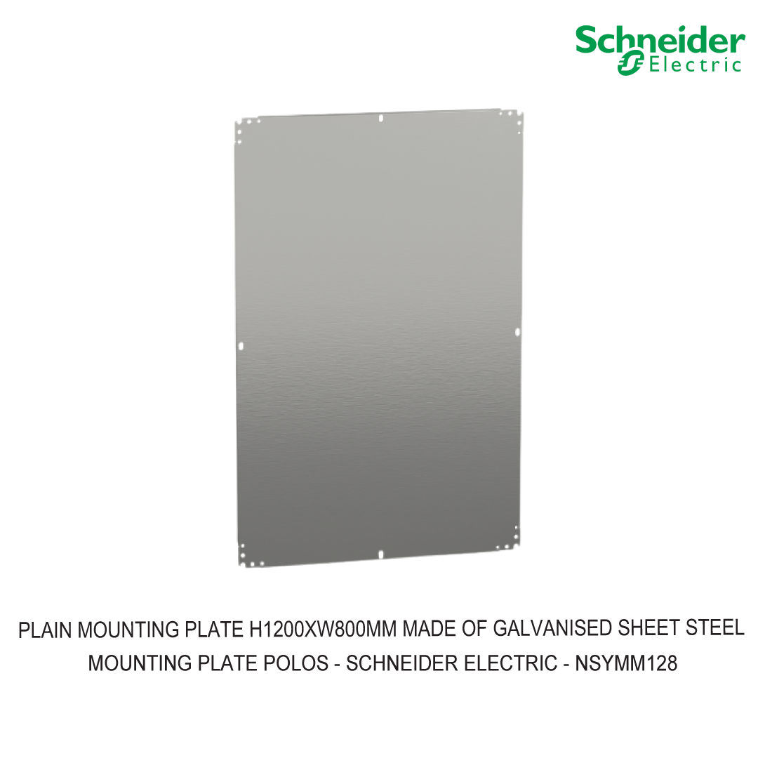 PLAIN MOUNTING PLATE H1200XW800MM MADE OF GALVANISED SHEET STEEL