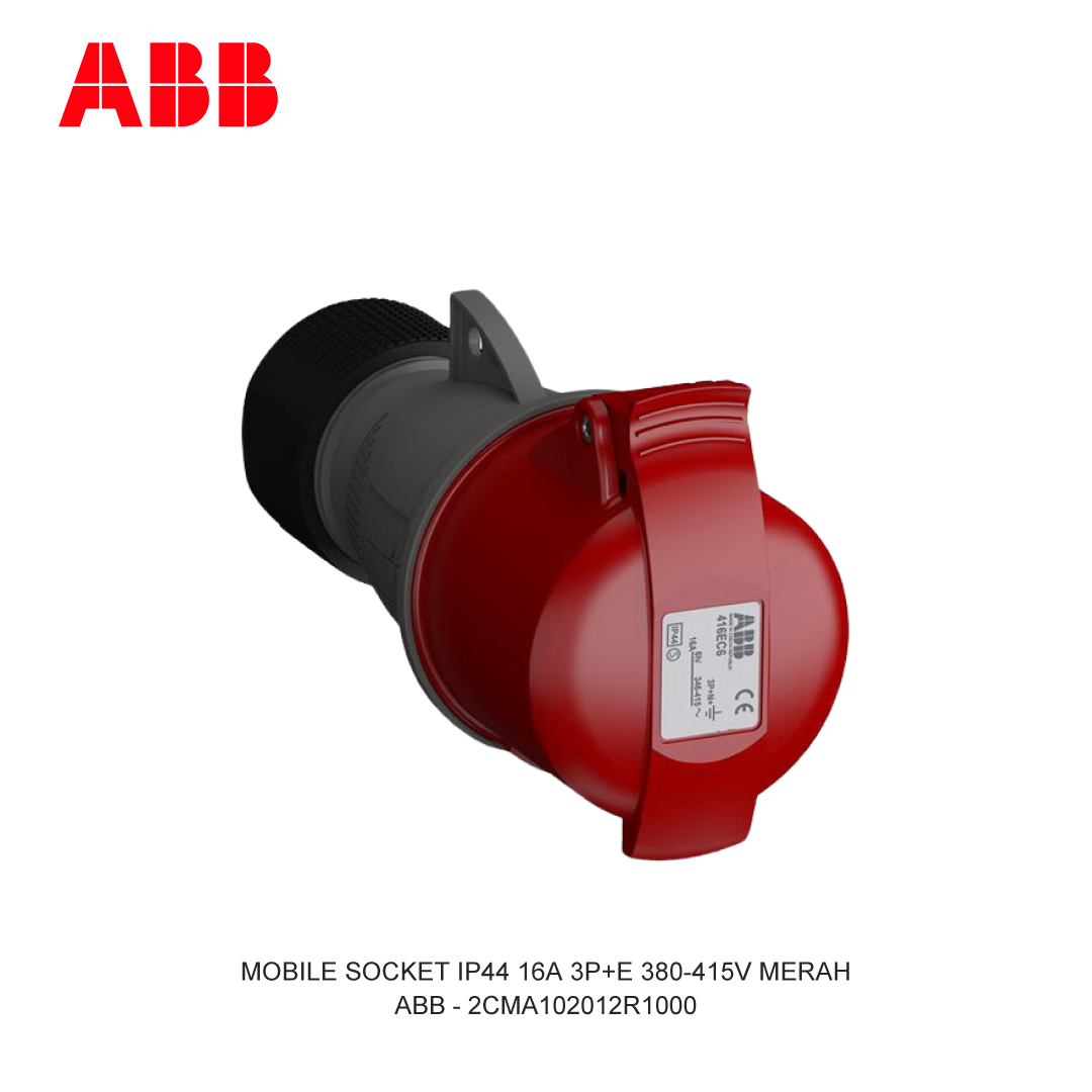 MOBILE SOCKET IP44 16A 3P+E 380-415V MERAH