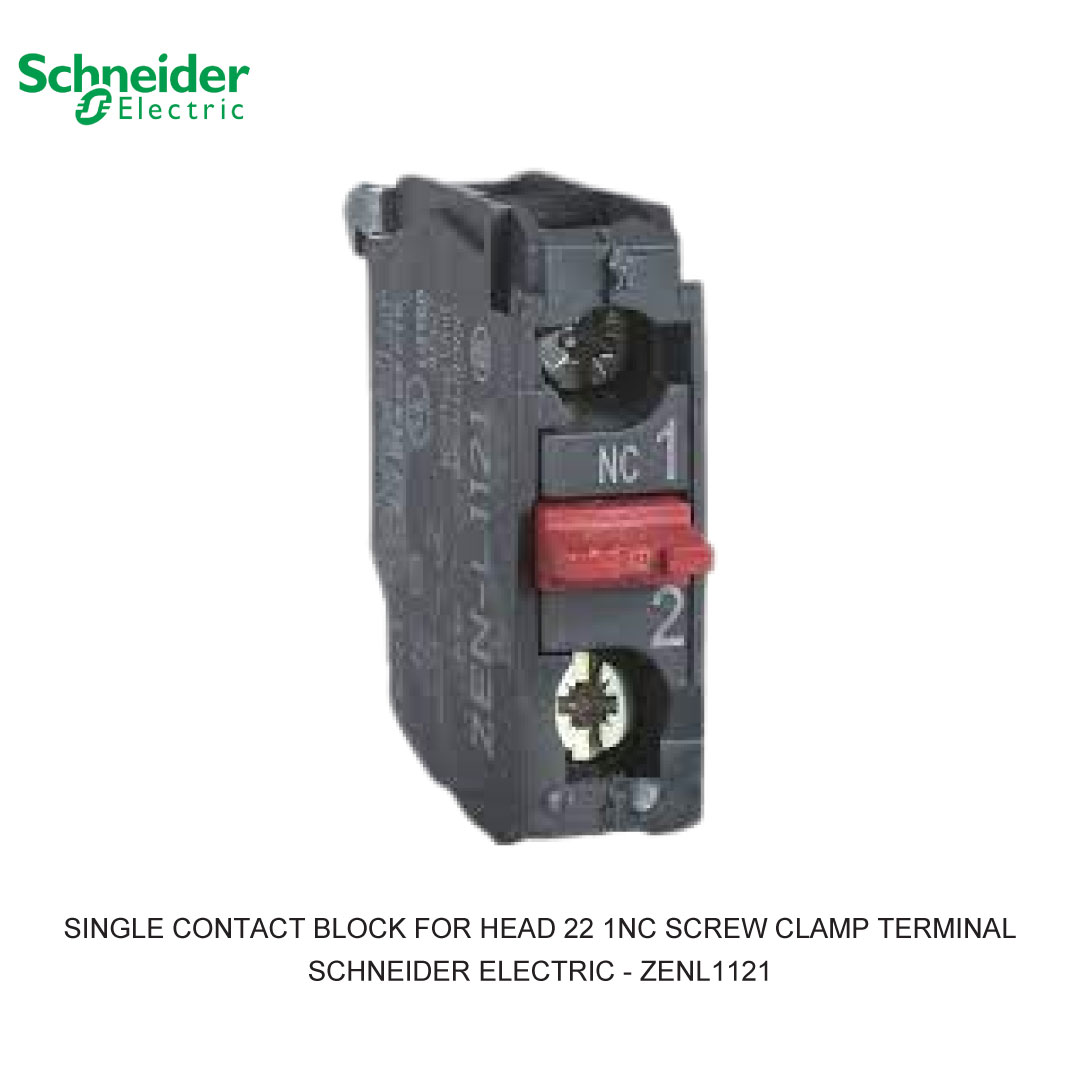 SINGLE CONTACT BLOCK FOR HEAD 22 1NC SCREW CLAMP TERMINAL