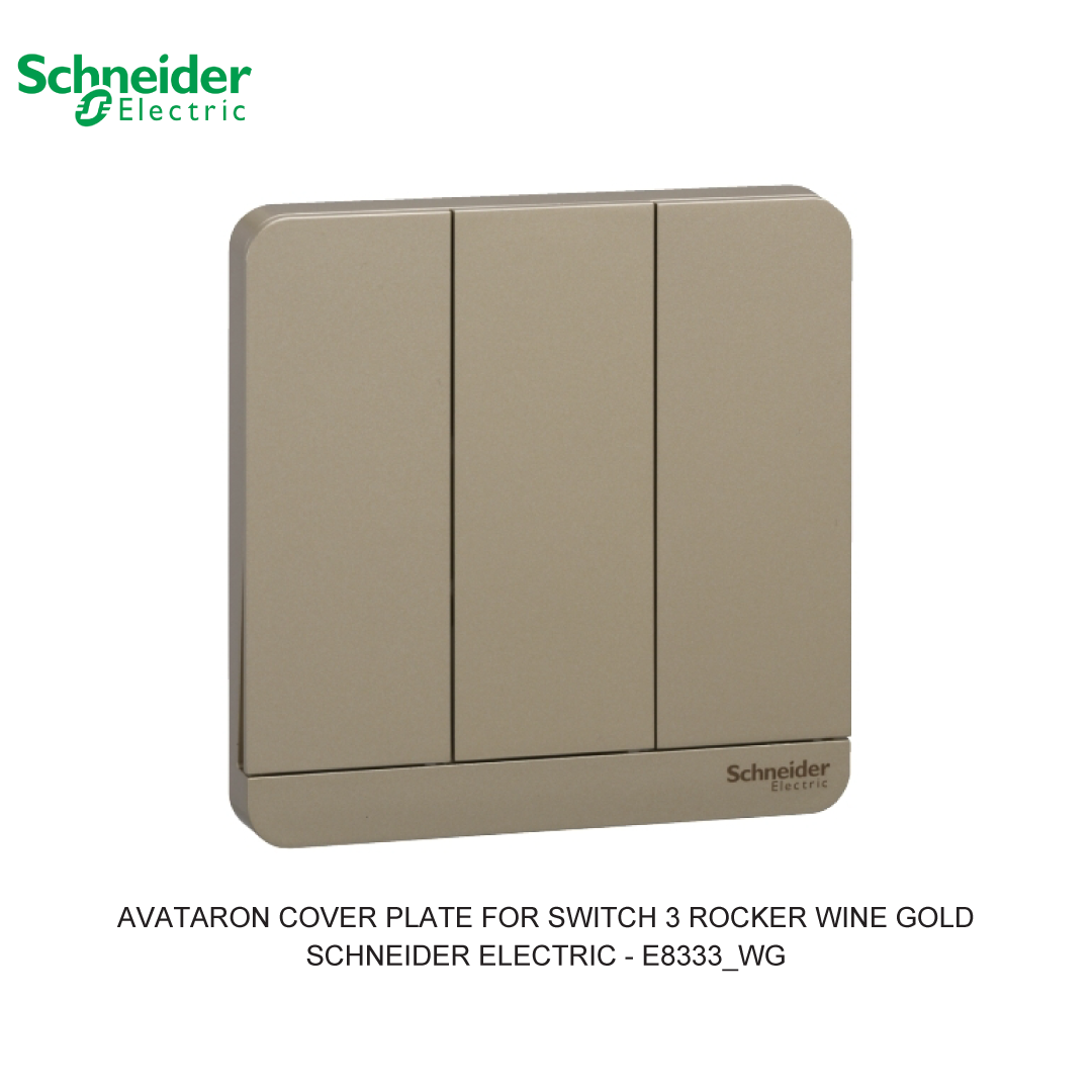 AVATARON COVER PLATE FOR SWITCH 3 ROCKER WINE GOLD