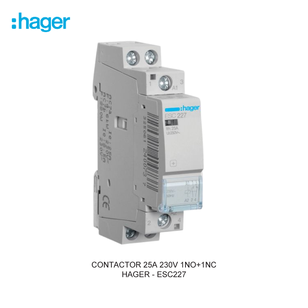 CONTACTOR 25A 230V 1NO+1NC