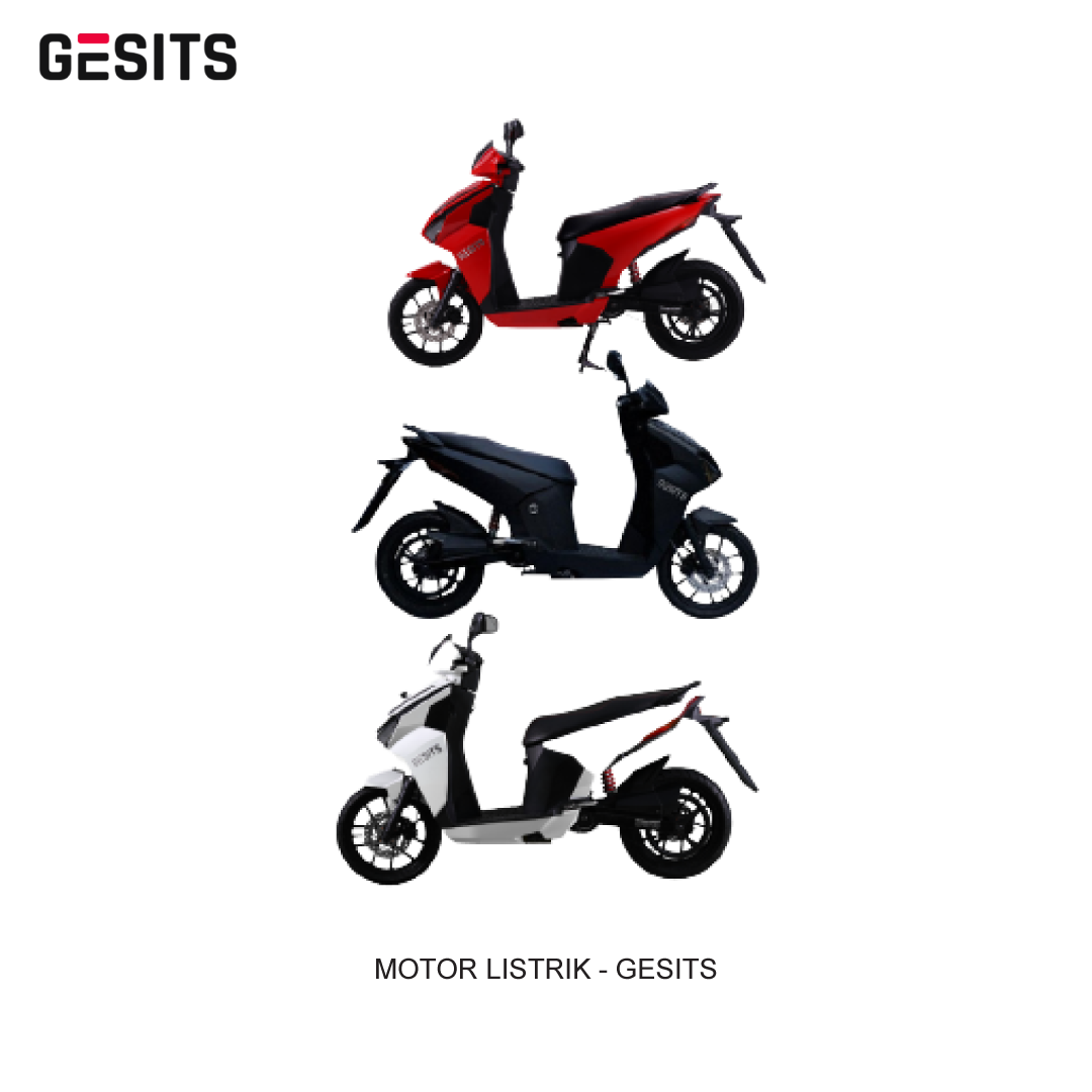 MOTOR LISTRIK GESITS DOUBLE BATTERY -  JAWA TENGAH/ DI YOGYAKARTA (HARGA ON THE ROAD)